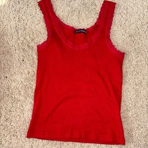 Brandy Melville red Ronnie tank